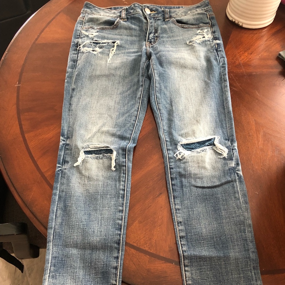 American Eagle ripped jeans